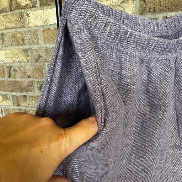 FLAX Linen Wide Leg Crop Pants Size L Comfort - Picture 5 of 13